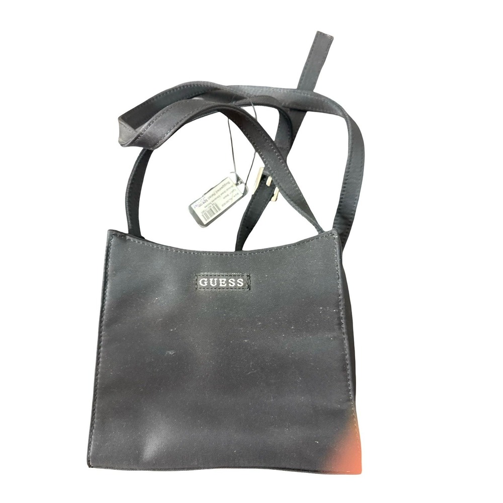 Vintage Guess Mini crossbody black canvas black adjustable strap